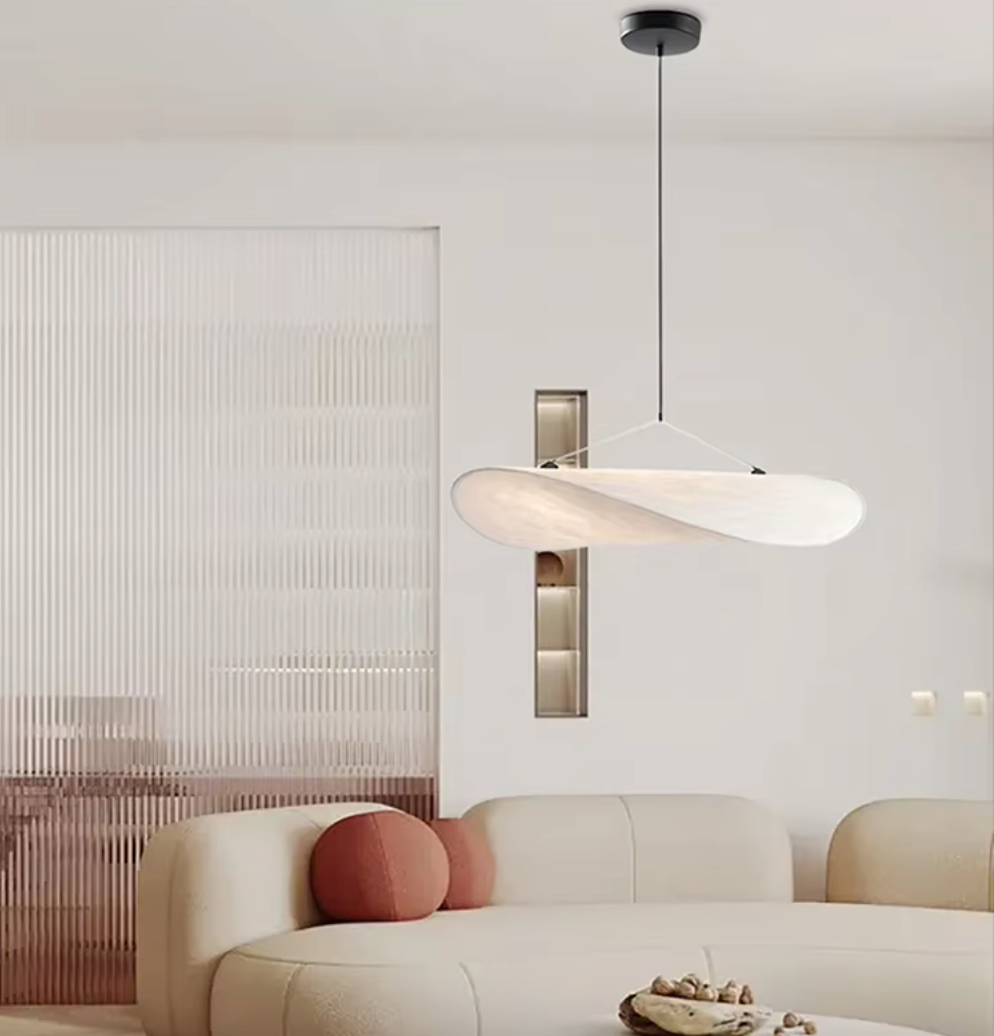 Japandi Stijl Zijden Hanglamp Kroonluchter - hanglampen - gemonteerd