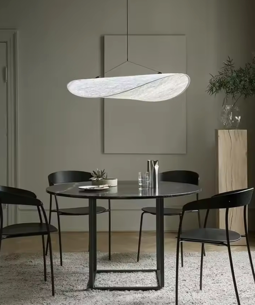 Japandi Stijl Zijden Hanglamp Kroonluchter - hanglampen - verlicht