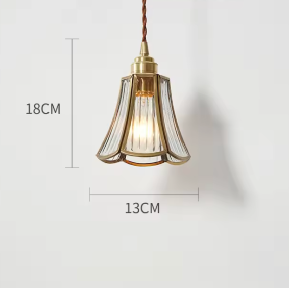 Brass Glass Pendant Lamp