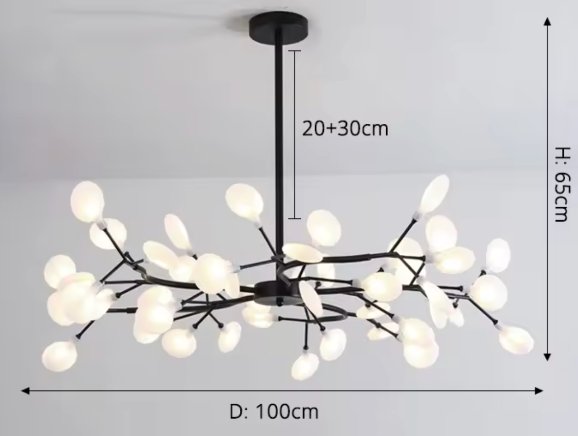 Simplicity Vertakte Vuurvliegkroonluchter - hanglampen - sfeerbeeld