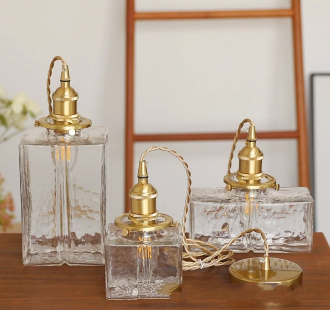 Fatima - Moderne Retro Glazen Hanglamp - hanglampen - gemonteerd