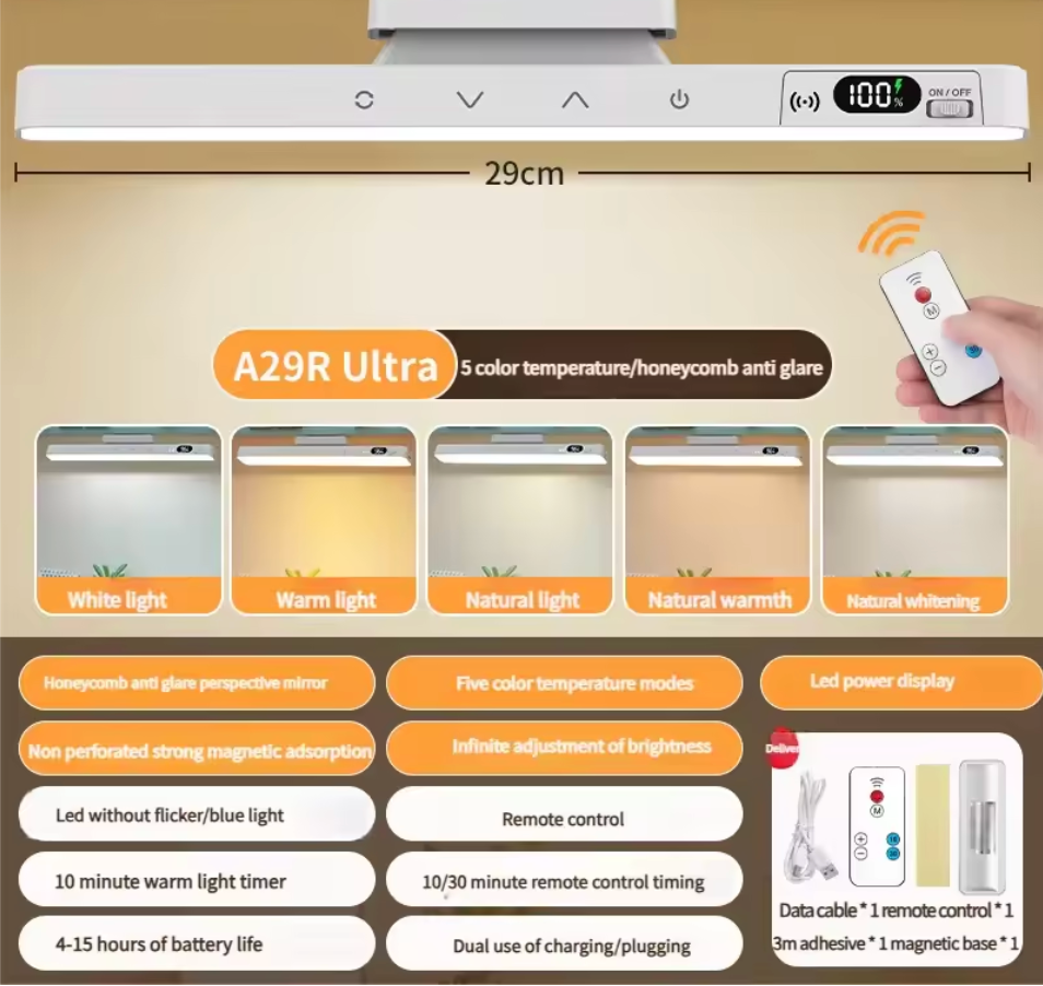 GlowPro 5W Oplaadbare Dimbare Nachtlamp - plafondlampen - verlicht