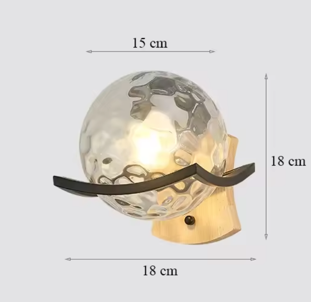 Moderne LED Wandlamp Van Glas - wandlampen - detail