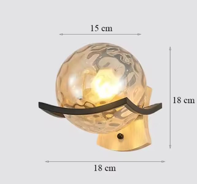 Moderne LED Wandlamp Van Glas - wandlampen - sfeerbeeld