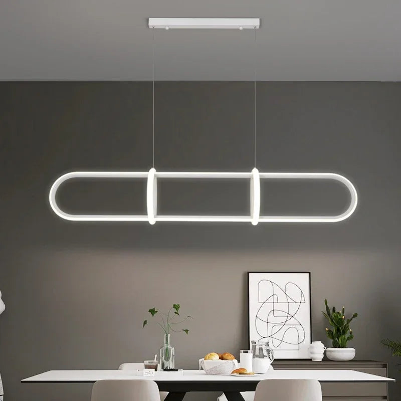 Moderne LED Hanglamp - Stijlvolle Hanglamp voor Woonkamers, Slaapkamers &amp; Hotel - hanglampen - sfeerbeeld