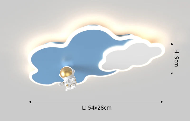 CosmoGlow Astronaut Wolkenplafondlamp - plafondlamp - close-up