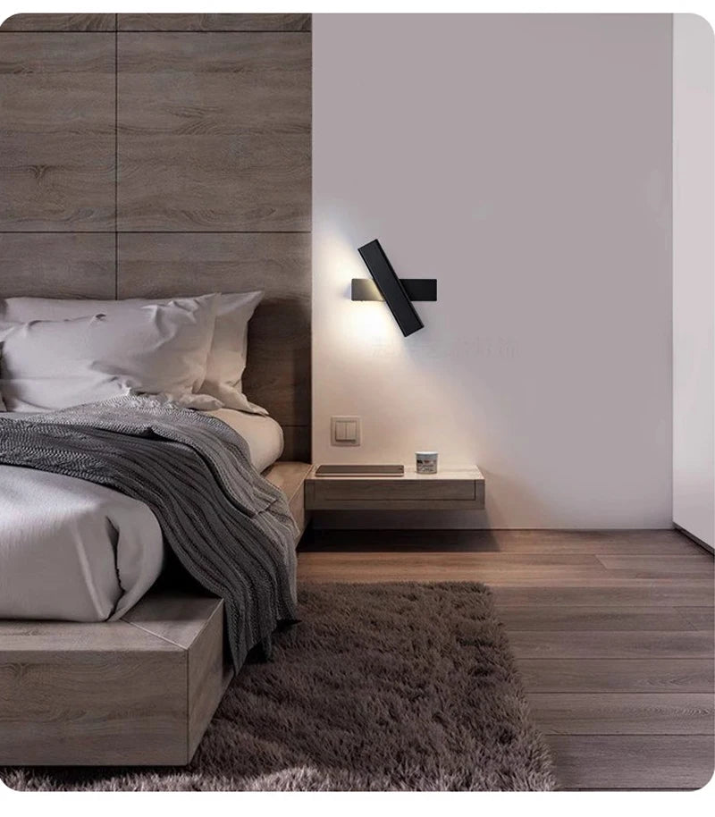 Nordic FlexGlow – Minimalistische Draaibare LED Wandlamp - wandlamp - verlicht
