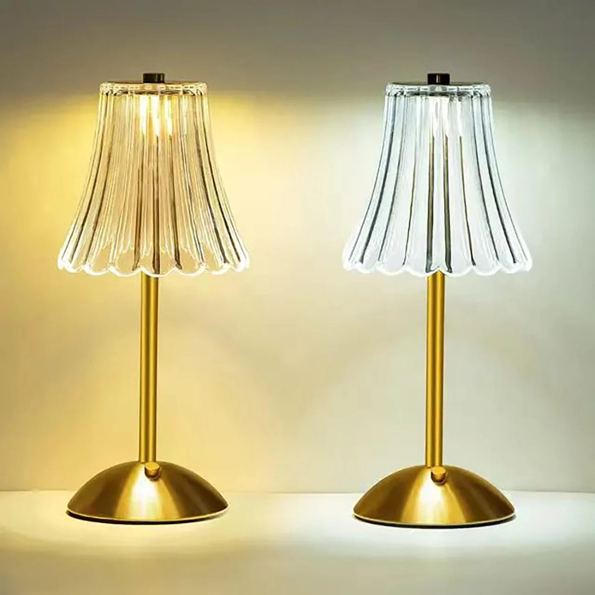 Aurora CrystalTouch – Klassieke Kristallen LED Tafellamp met Touchfunctie - tafellampen - close-up