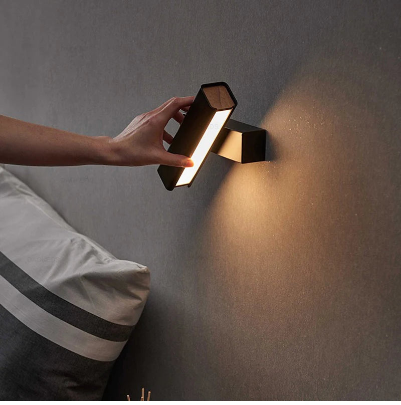 Nordic FlexGlow – Minimalistische Draaibare LED Wandlamp - wandlamp - gemonteerd