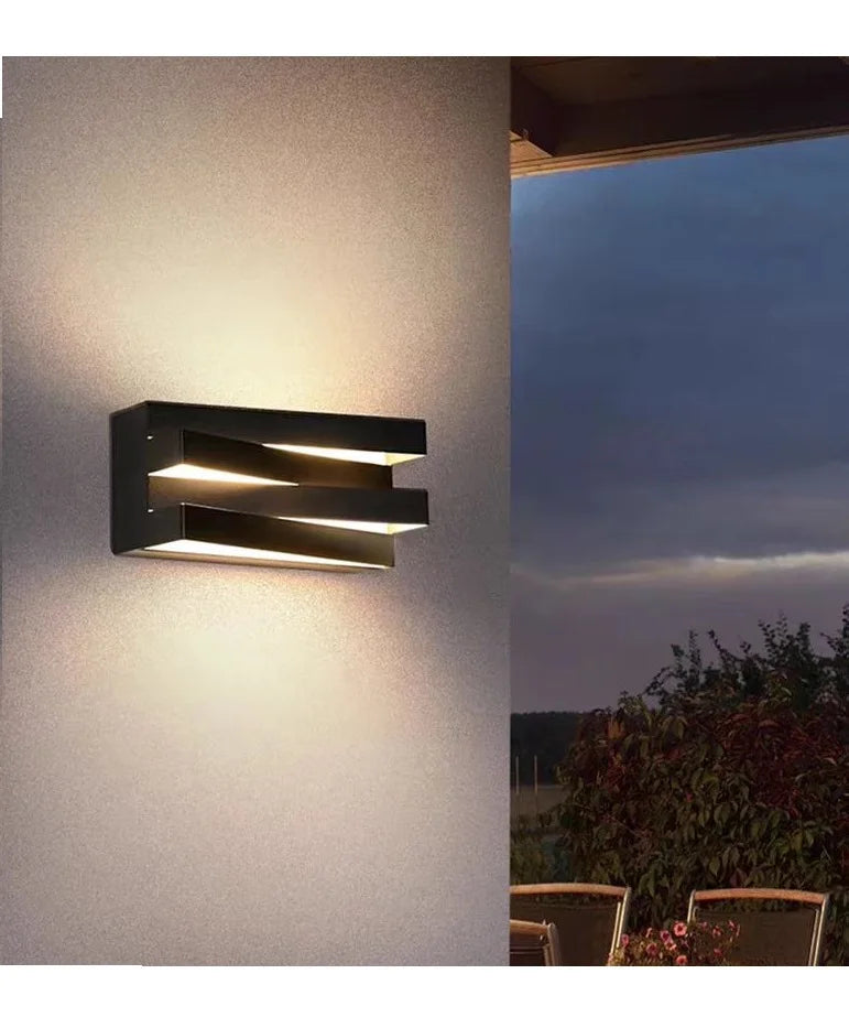 LuxGate Pro – LED Buitenwandlamp IP65 van Aluminium voor Tuin, Villa & Poort - buitenverlichting - afmetingen