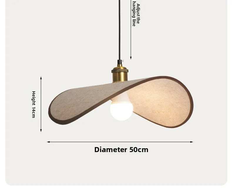 ZenAura Wabi-Sabi Strohoed Hanglamp - hanglampen - zijaanzicht
