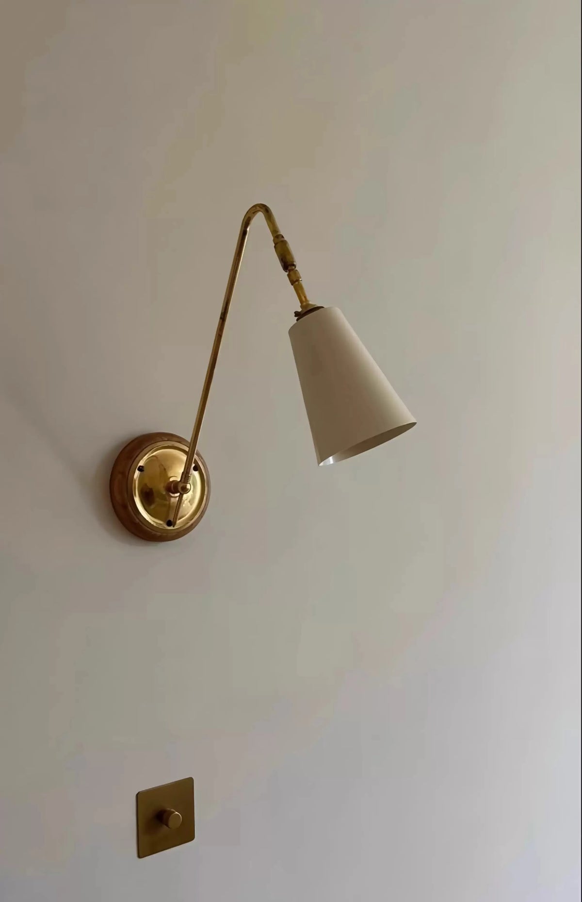 Auréno Retro Messing Wandlamp - wandlamp