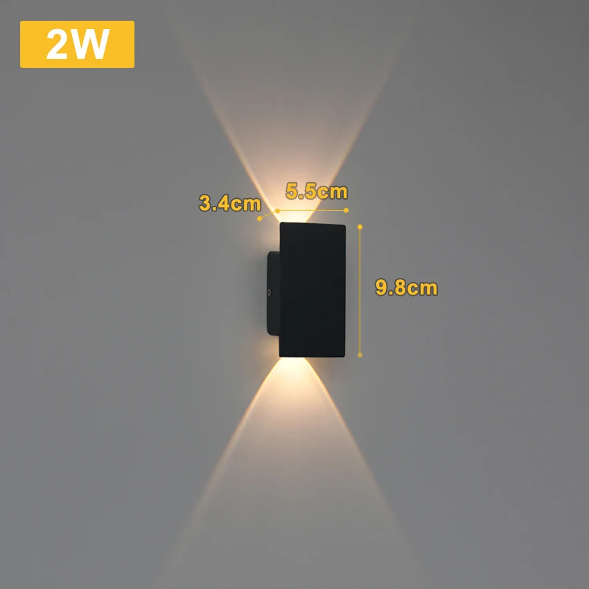 LumaShield Duo – LED Wall Lamp Black & White