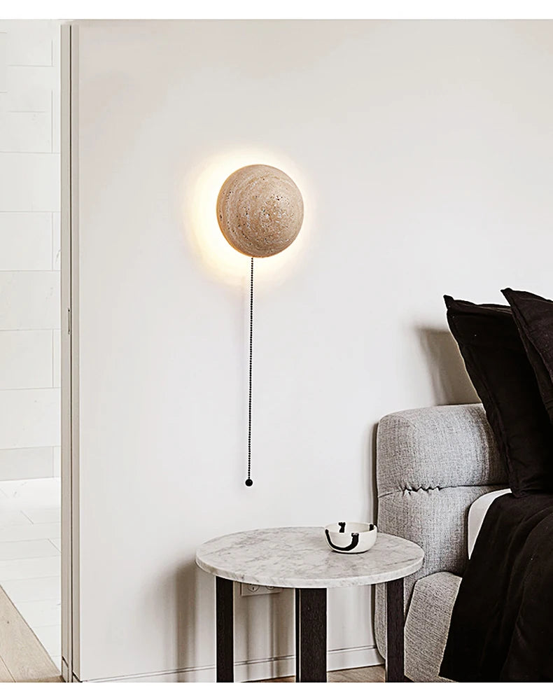 Wabi Sabi Marmeren Wandlamp - wandlamp - afmetingen