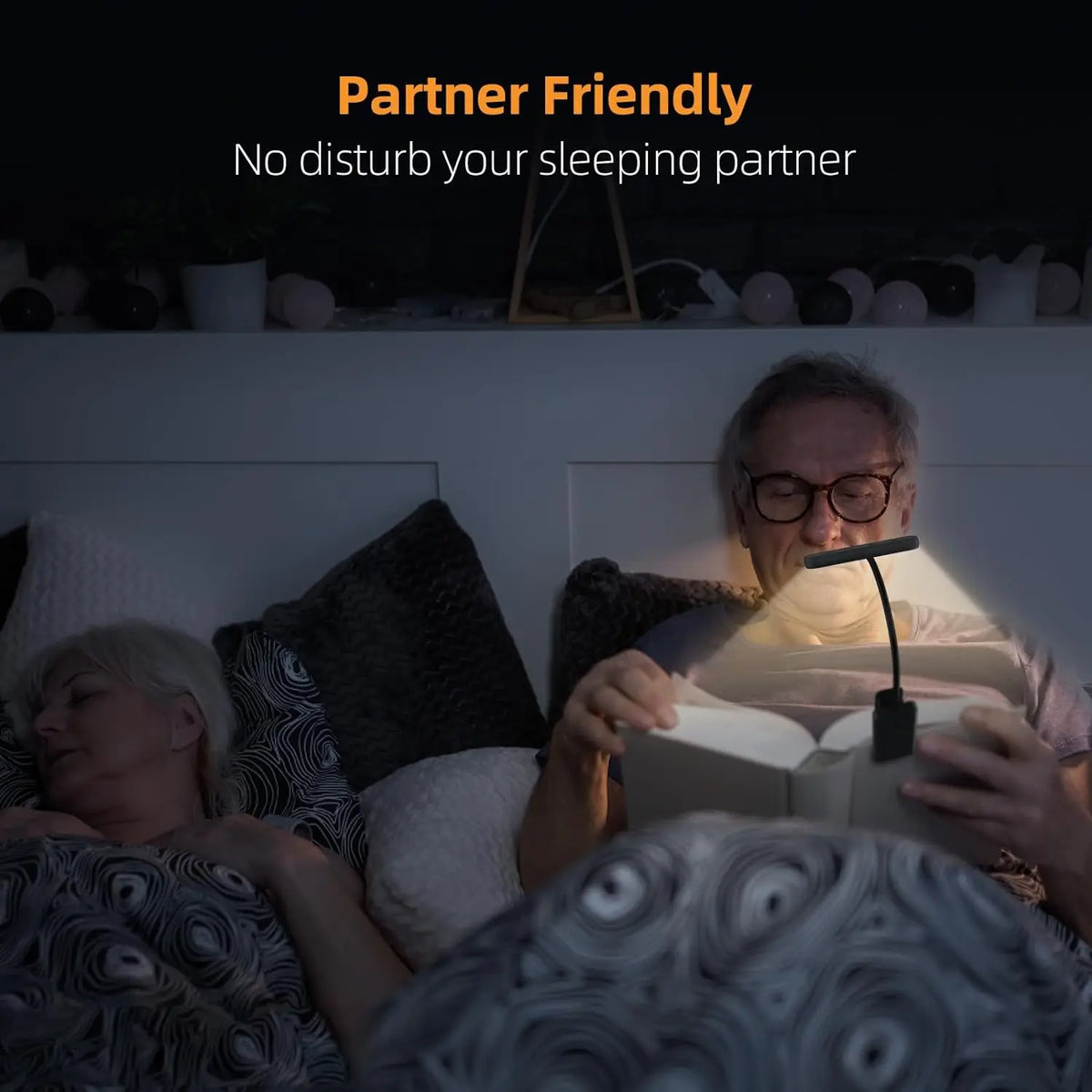 GlowRead LED Boeklamp - accessoires - zijaanzicht