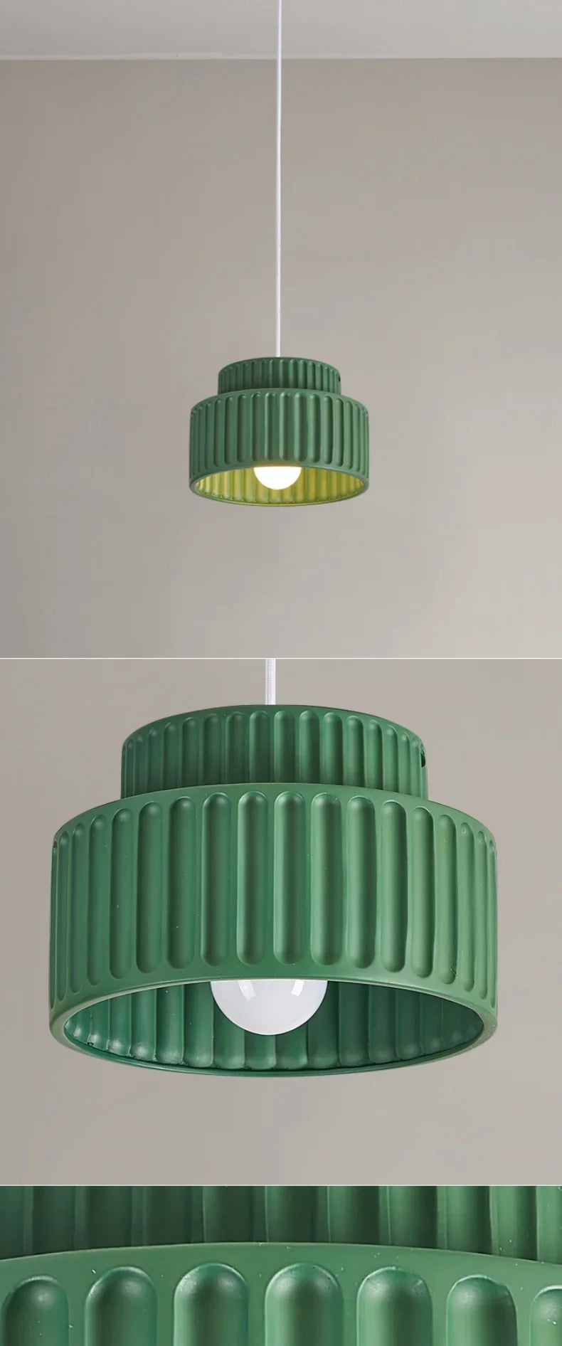 LumiCream – Nordic Moderne LED Hanglamp - plafondlampen - close-up