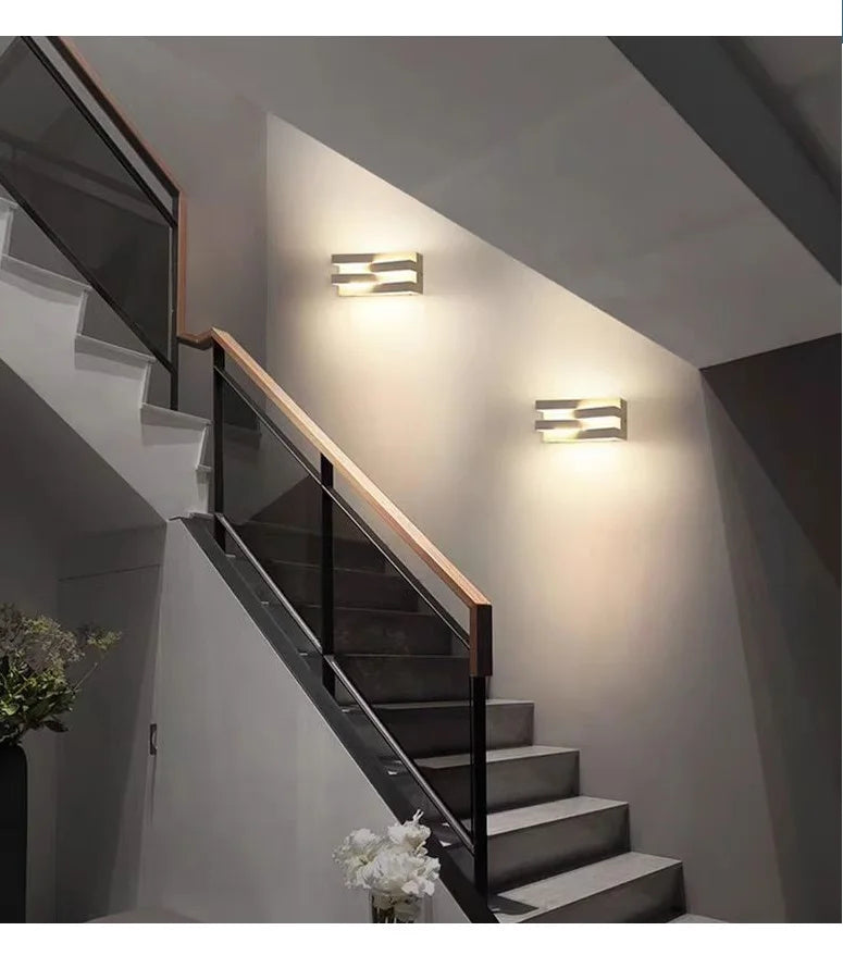 LuxGate Pro – LED Buitenwandlamp IP65 van Aluminium voor Tuin, Villa & Poort - buitenverlichting - close-up