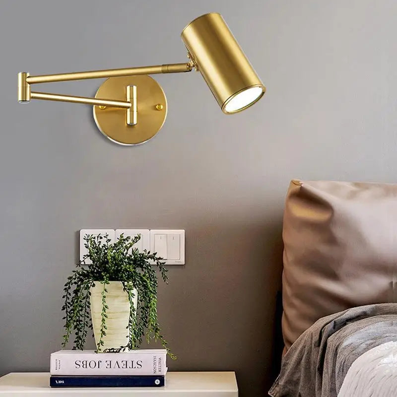 LUXARM Verstelbare Wandlamp met Lange Arm - wandlamp - close-up