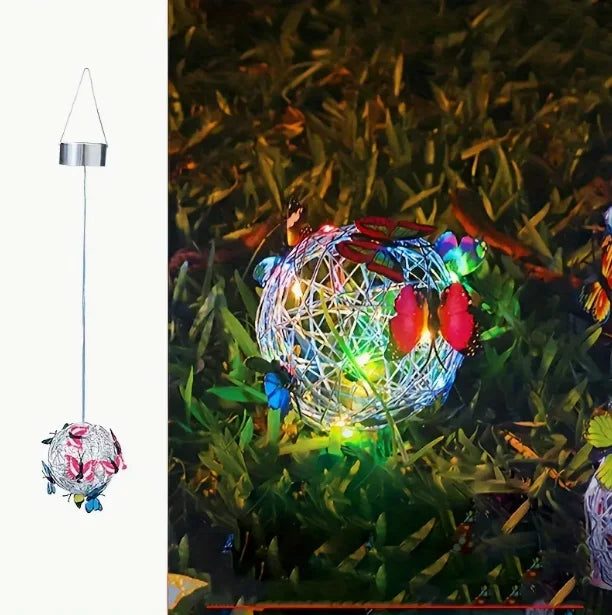 SOLABLOOM Solar Butterfly Ball Hanging Lamp