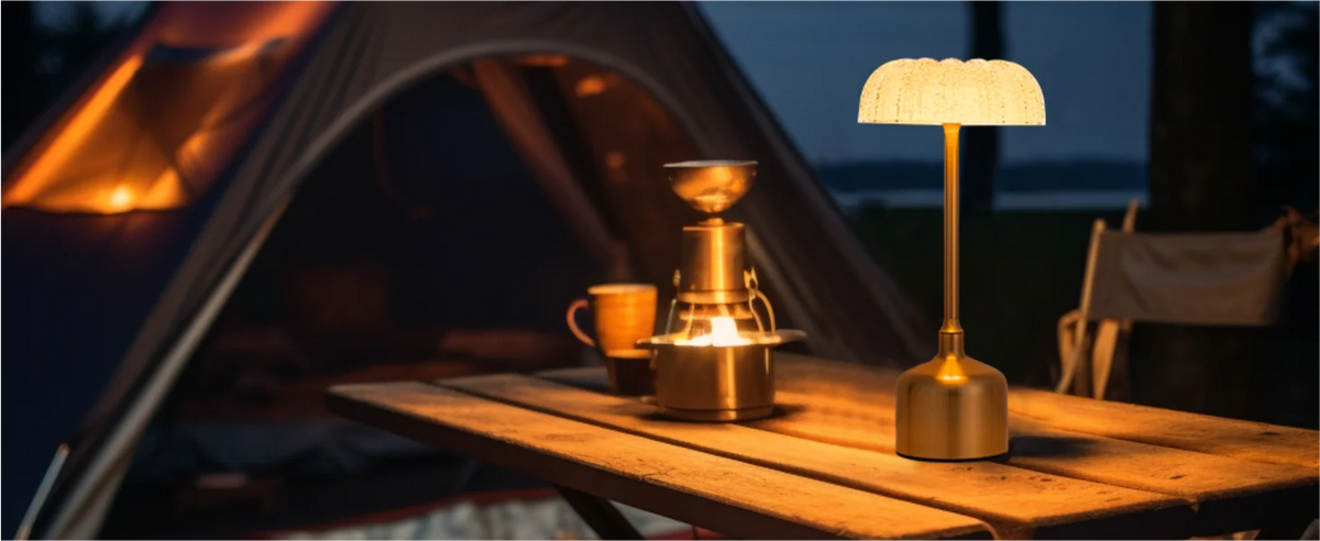 LumiVintage 3000 – Retro LED Tafellamp met Touchbediening en 3000mAh Oplaadbare Batterij - tafellampen - verlicht