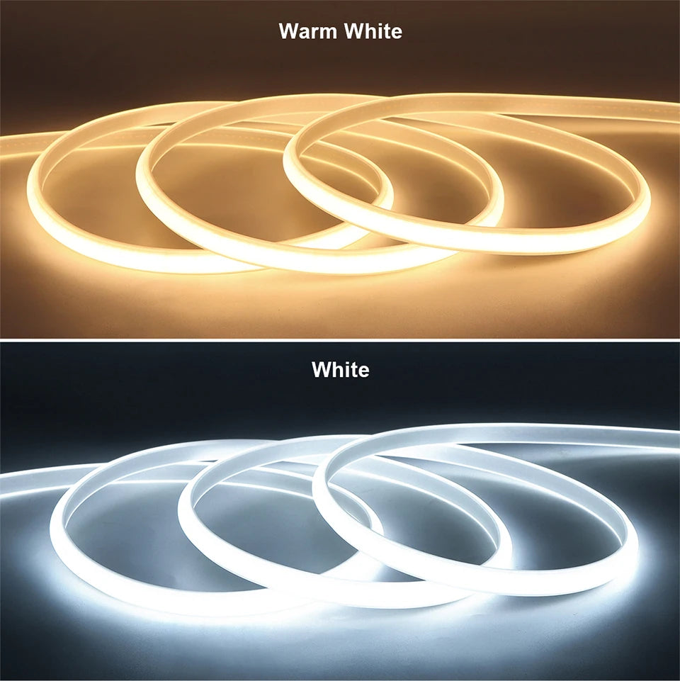 NeoGlow COB LED Neon Lichtstrip – 5M / 10M / 20M / 30M 110V–220V Waterproof LED - buitenverlichting - materiaaldetail