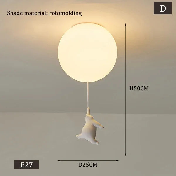 PolarGlow Designer IJsbeer Kroonluchter - hanglampen - afmetingen