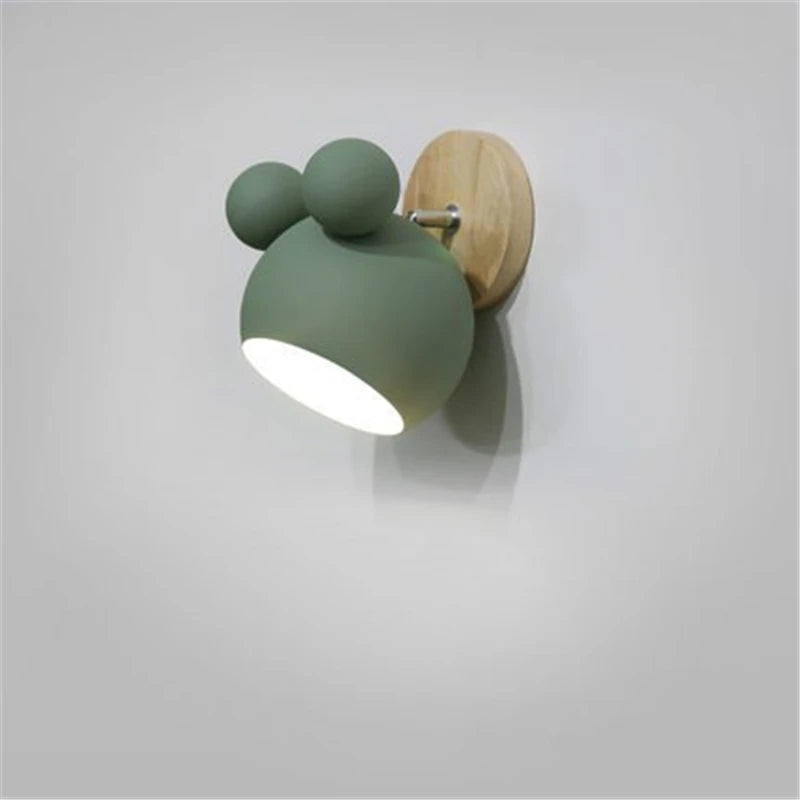 Nordic Mickey Wandlamp – Designlamp voor Slaapkamer, Hal & Kinderkamer - wandlamp & tafellamp - in de kamer