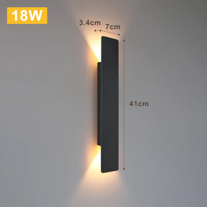 LumaShield Duo – LED Wandlamp Zwart & Wit - wandlamp - zijaanzicht