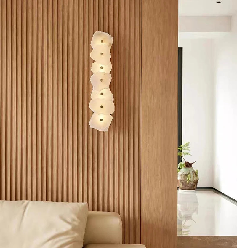 LUMARA Spaanse Alabaster Wandlamp - wandlamp - zijaanzicht