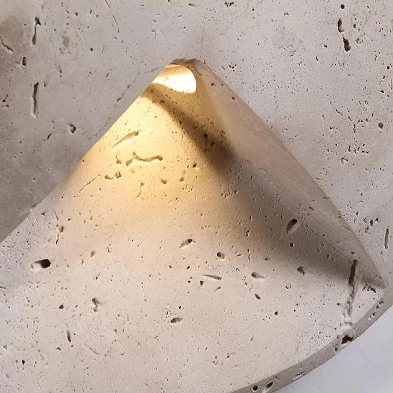 STONELUX ArtaGlow Natuurstenen Wandlamp - wandlamp - close-up