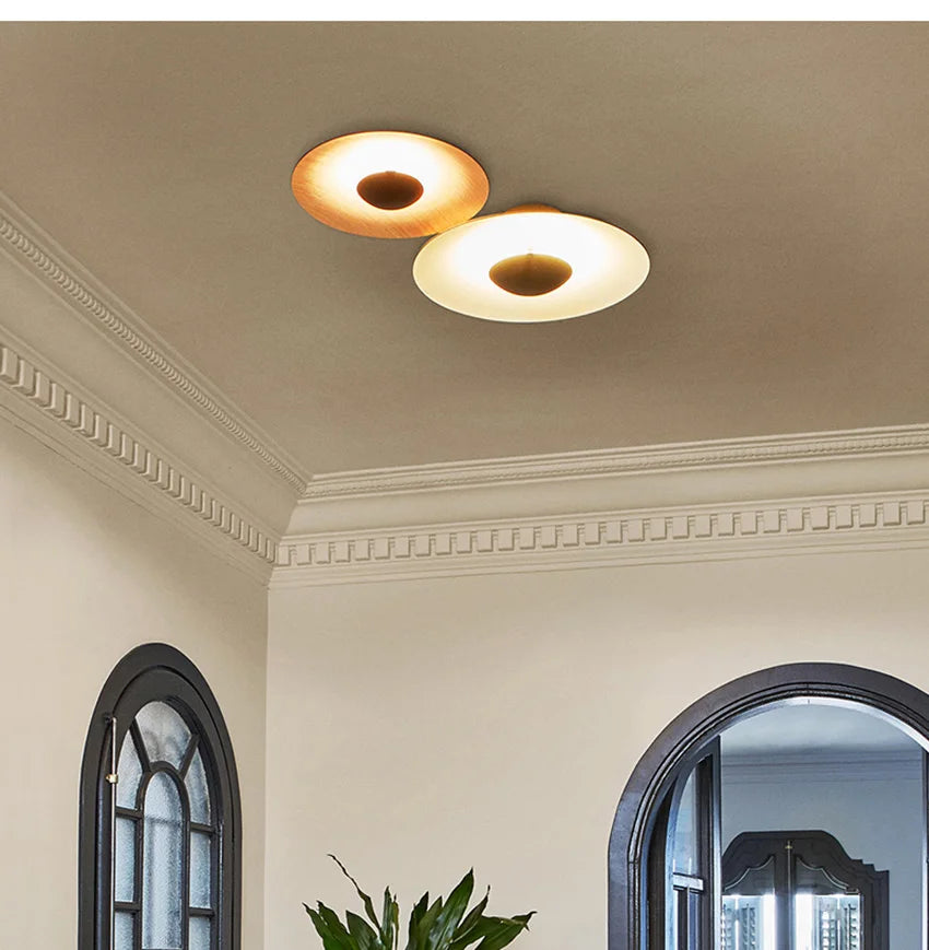 NordicGlow – Moderne Houten Rond LED Wandlamp - wandlamp - verlicht