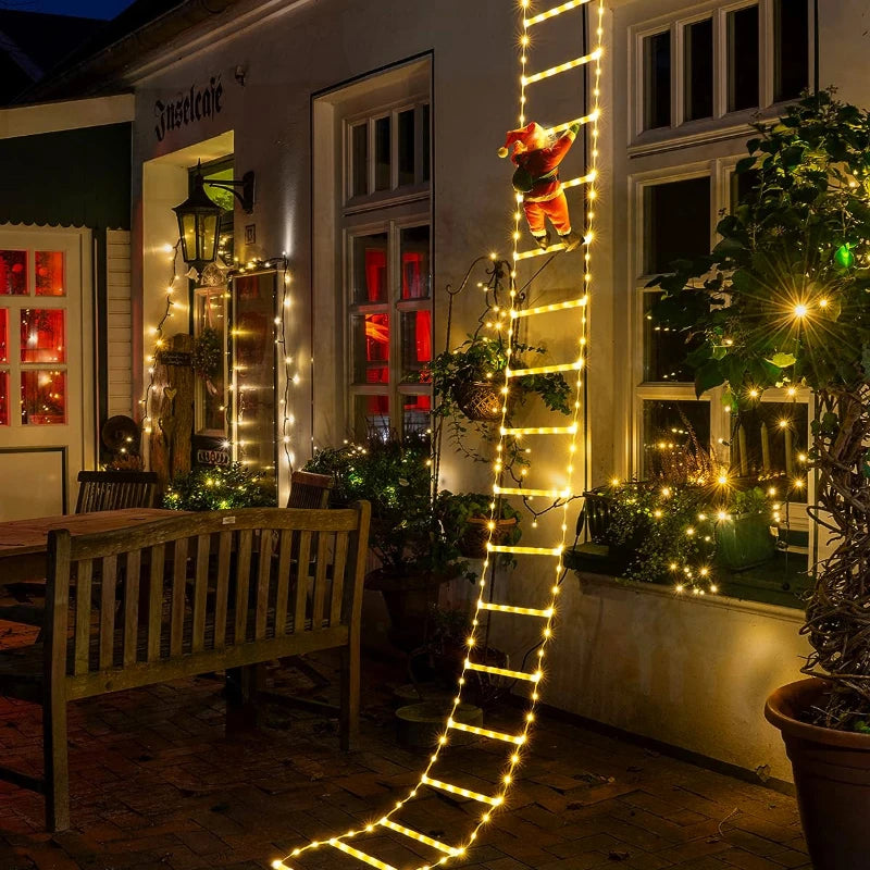 ChristmasLuxe Santa Claus Climbing Rope LED Mood Lighting – 1M / 3M USB String Light