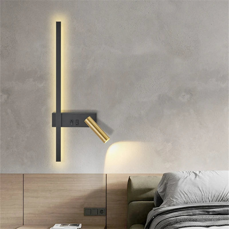 AuroraLuma Nordic Dual LED Wandlamp - wandlamp - close-up