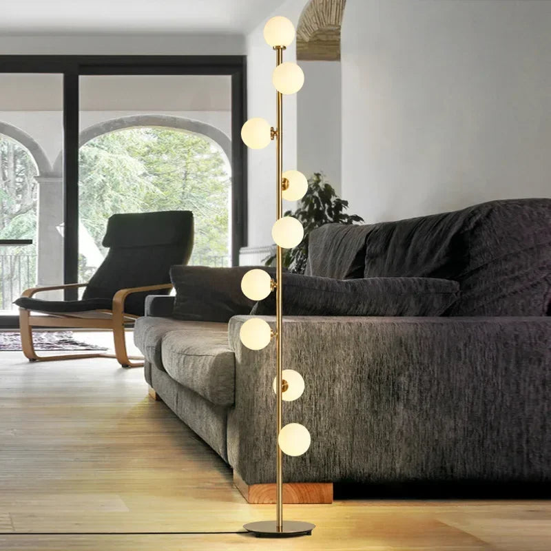 Luxe Nordic Design Staande Lamp - vloerlampen - zijaanzicht