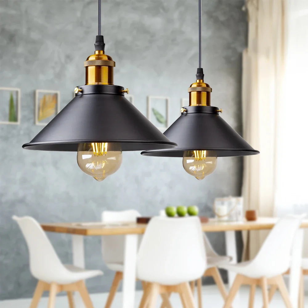 IronGlow Vintage LED Hanglamp – Retro Industriële Verlichting voor Keuken & Woonruimte - hanglampen - sfeerbeeld