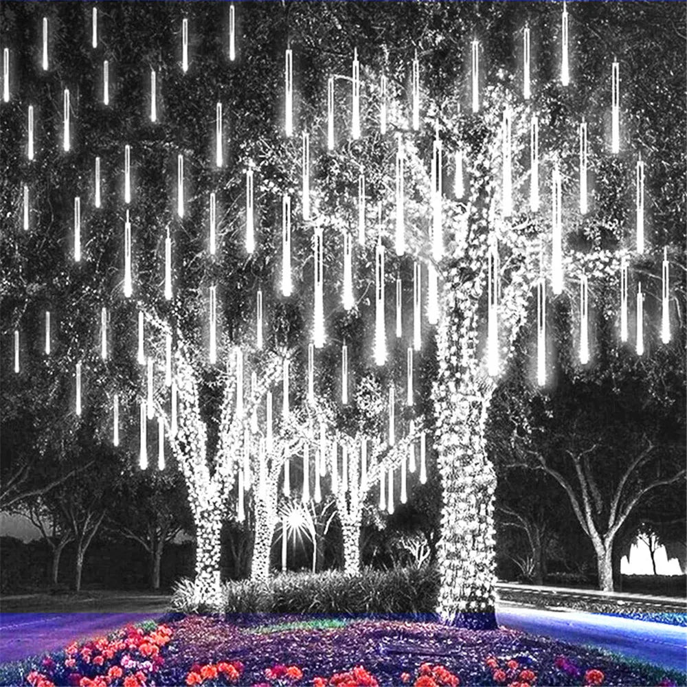 LumiRegen 50cm LED Vallende Sterren Regen-kerstverlichting - buitenverlichting - verlicht