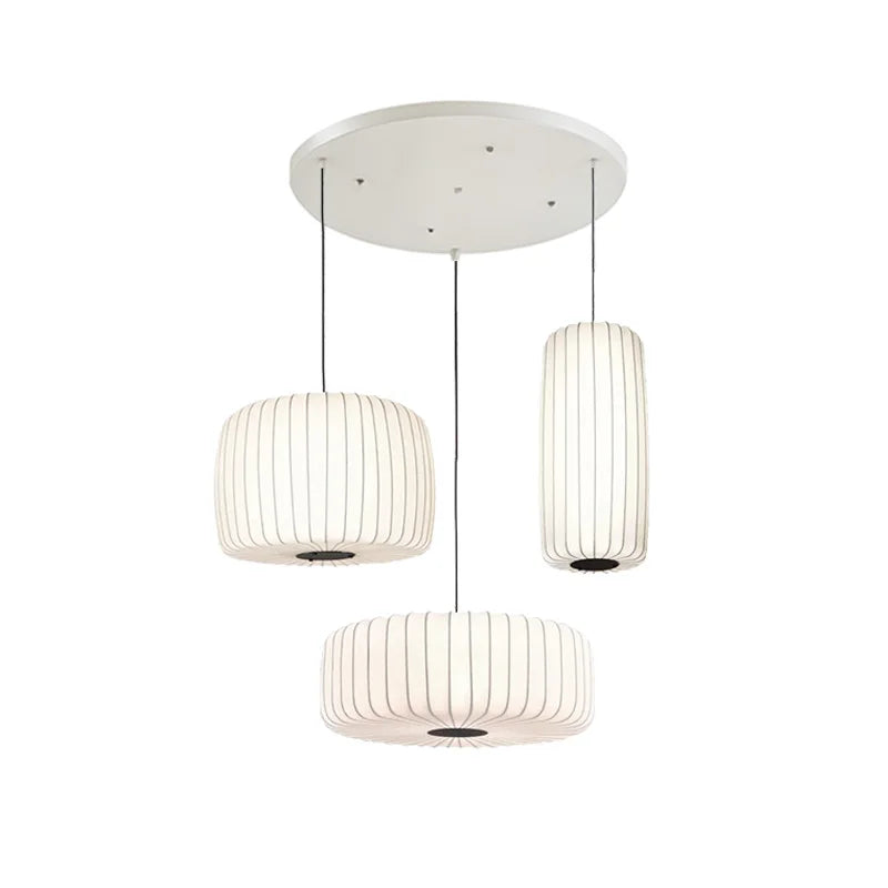 Modern Japanese Wabi Sabi Zijdehanglamp - plafondlampen - gemonteerd