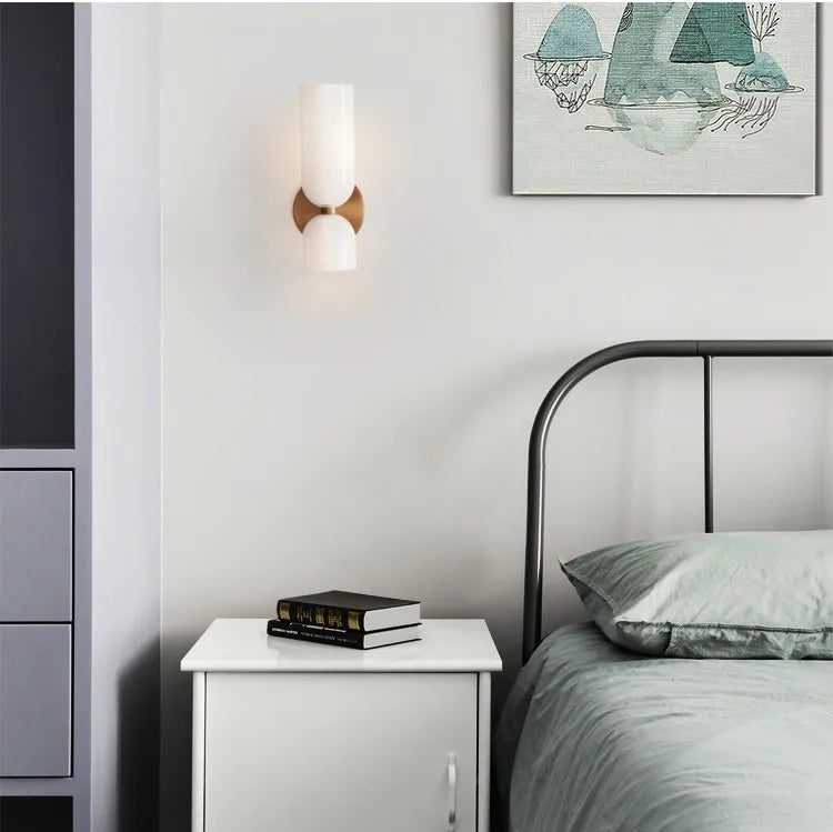 AuroraNord Luxe Glazen Wandlamp - wandlamp - zijaanzicht