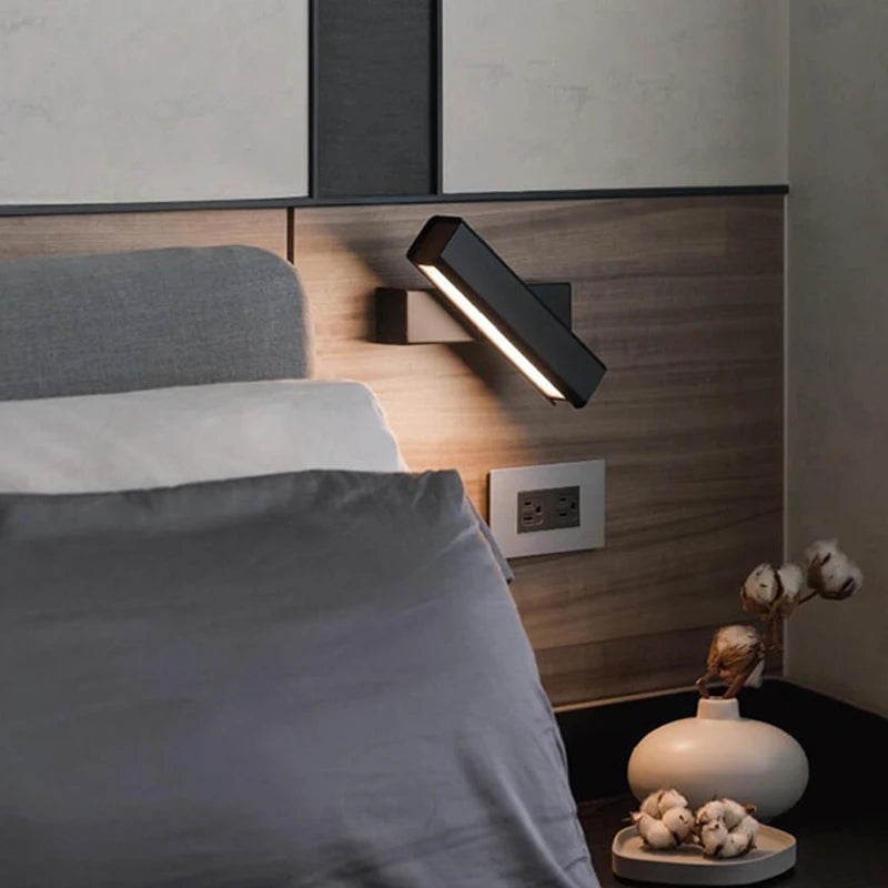 Nordic FlexGlow – Minimalistische Draaibare LED Wandlamp - wandlamp - zijaanzicht