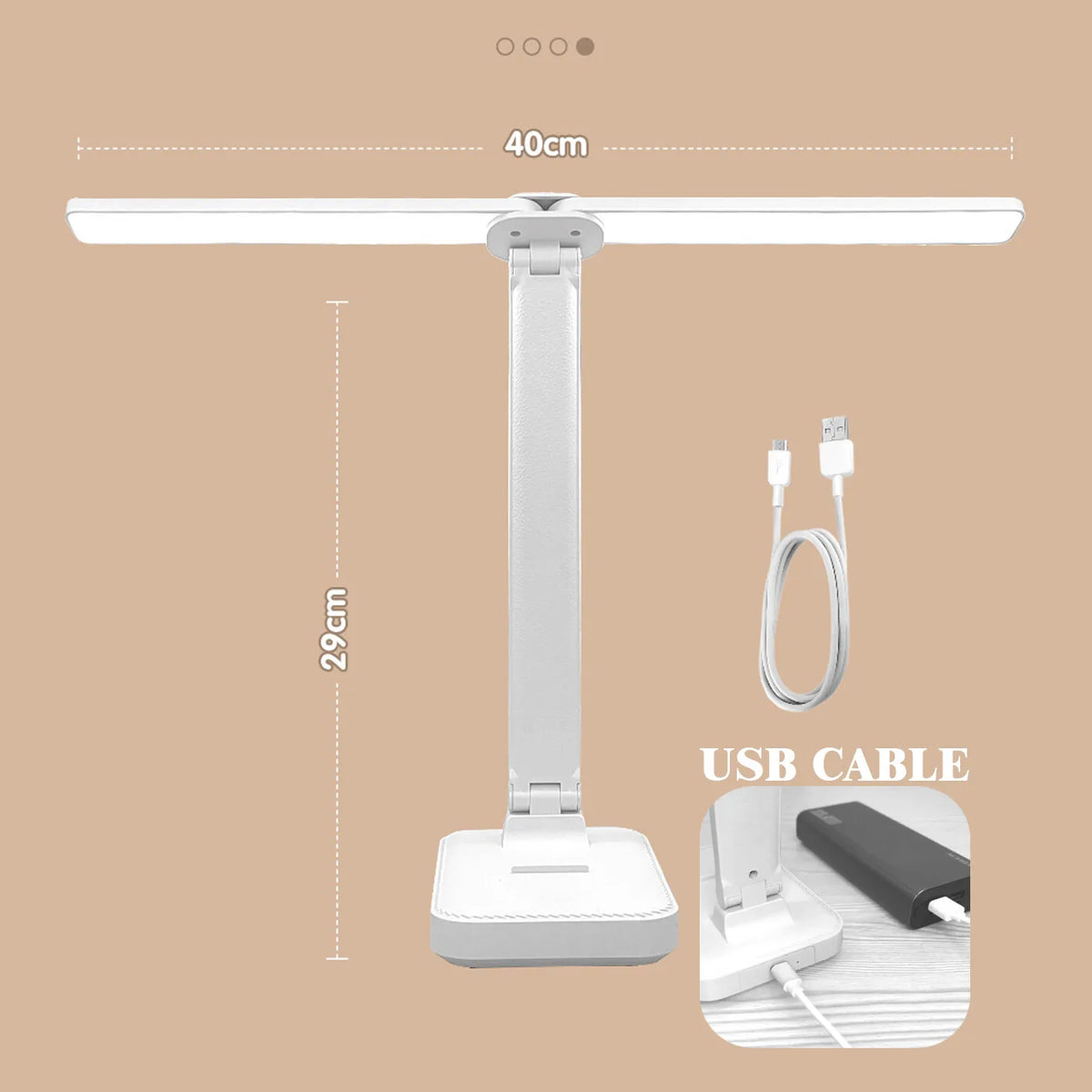 LumoFlex – Oplaadbare LED Bureaulamp met Touchbediening & Vouwbaar Design - tafellampen - detail