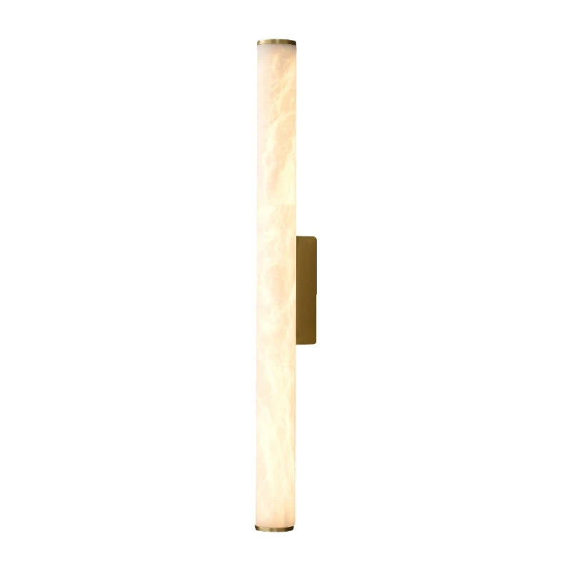 Auralis Lux – Minimalistische Wandlamp van Koper & Marmer - wandlamp - close-up
