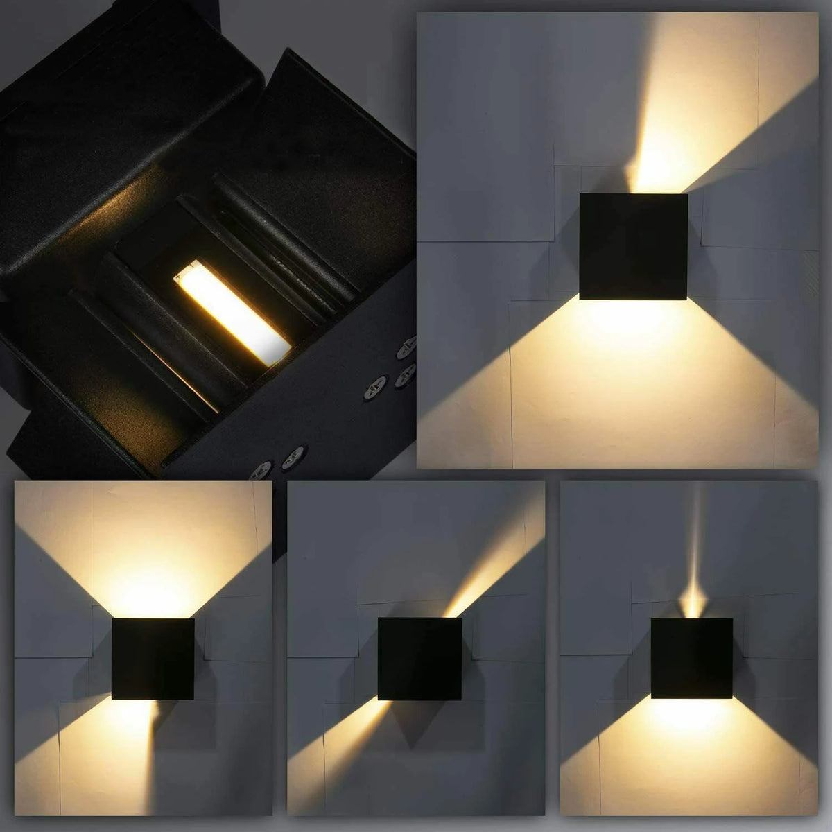 LUMICUBE LED Wandlampen Set (4 stuks) - wandlamp - in de kamer