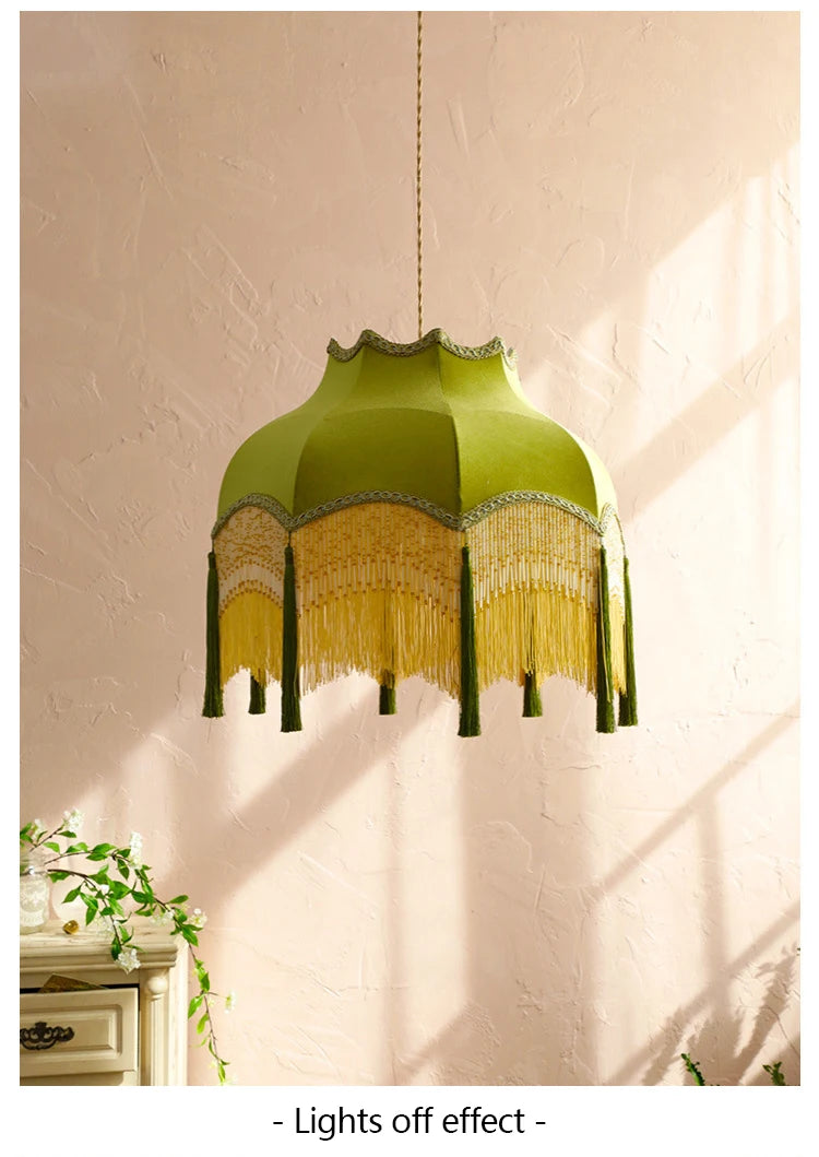 ChâteauLumière Franse Retro Koper & Stoffen Kwast Chandelier - hanglampen