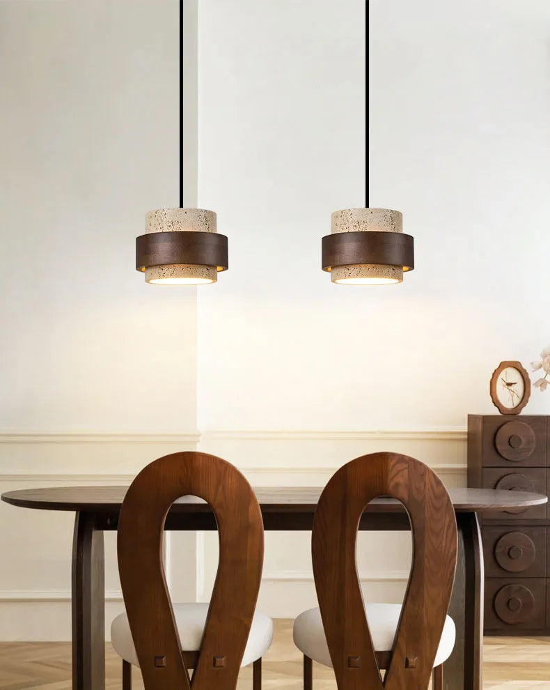 LumiStone Natuursteen LED Hanglamp - hanglampen - in de kamer