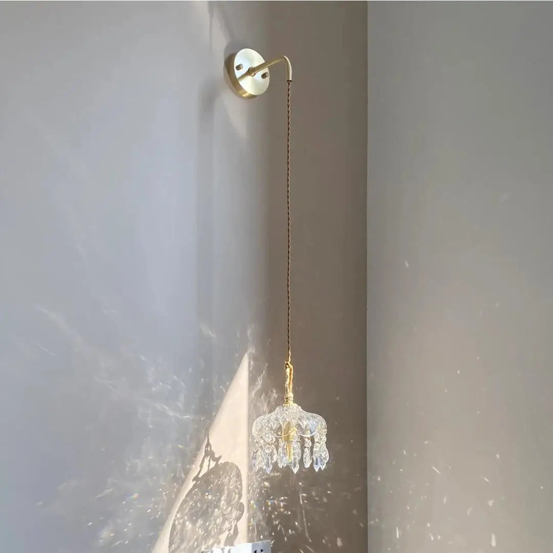 Franse Retro Glazen Hanglamp - hanglampen - verlicht