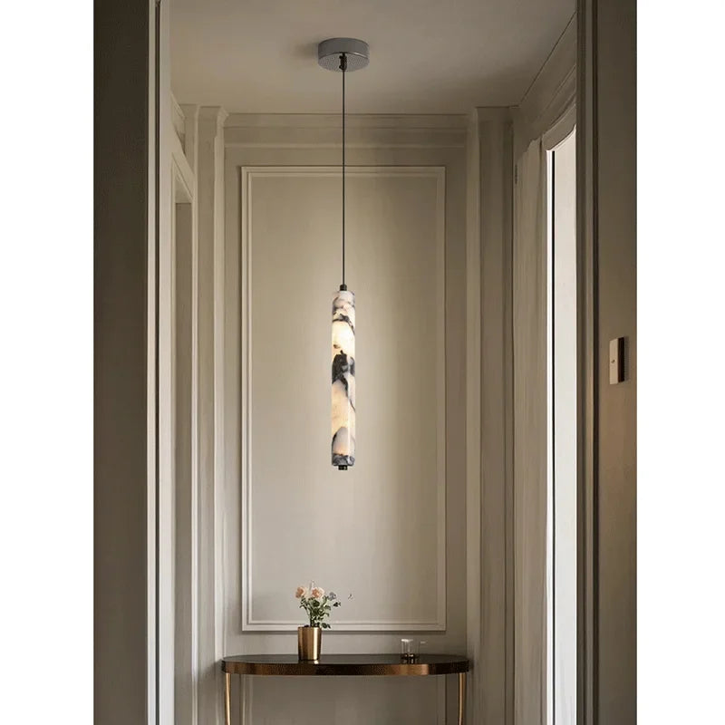 LuminaStone Luxe Natuursteen Hanglamp - plafondlamp - in de kamer