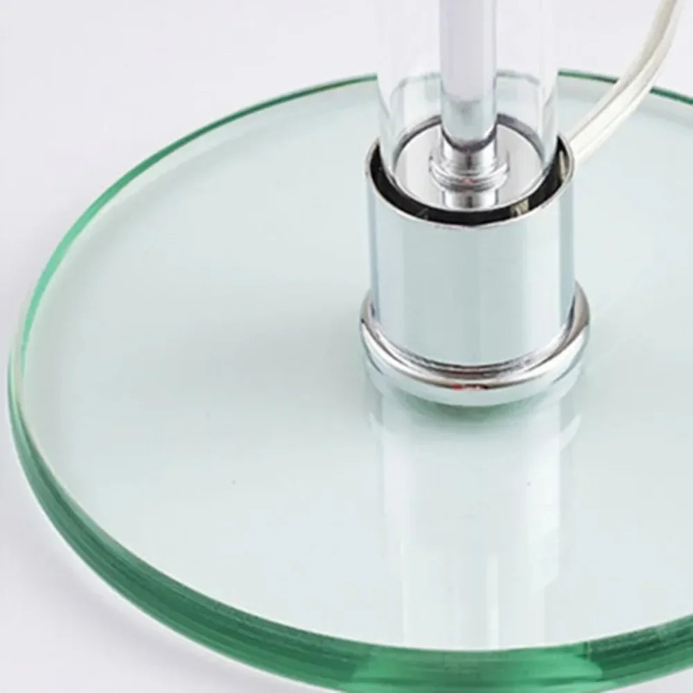 AuroraBauhaus LED Tafellamp – Nordic Glas & Metaal Designlamp - tafellampen - close-up