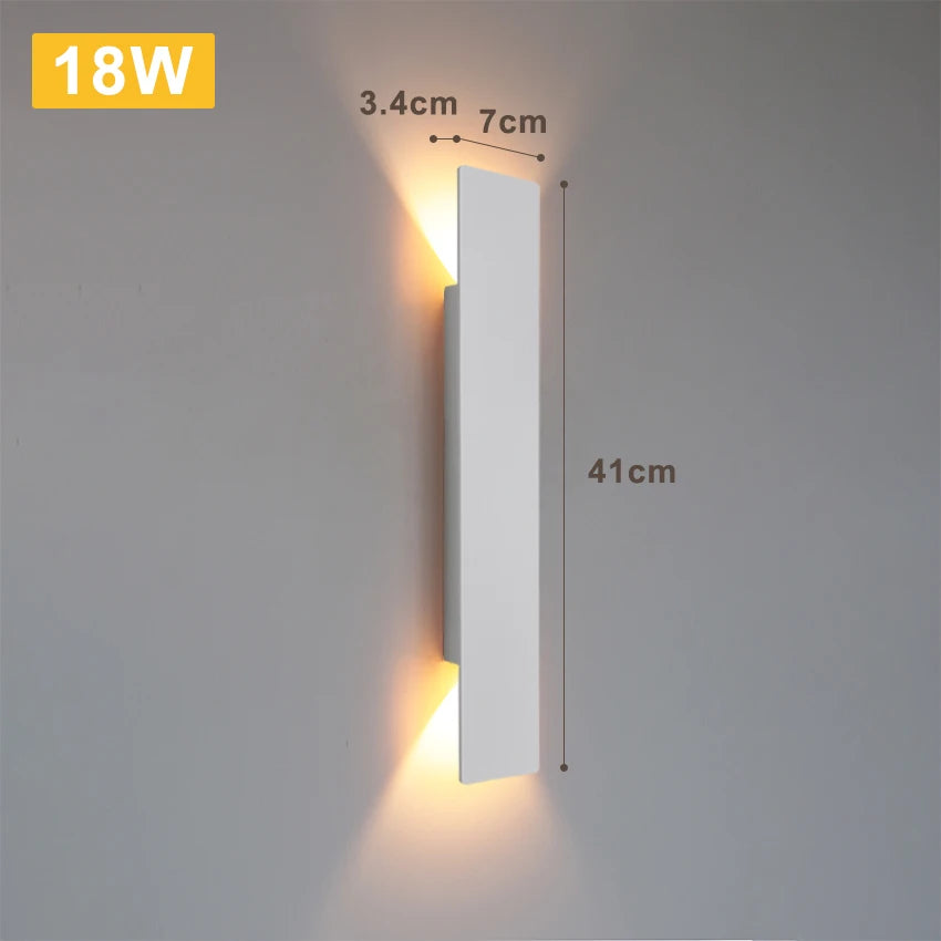 LumaShield Duo – LED Wandlamp Zwart & Wit - wandlamp - close-up