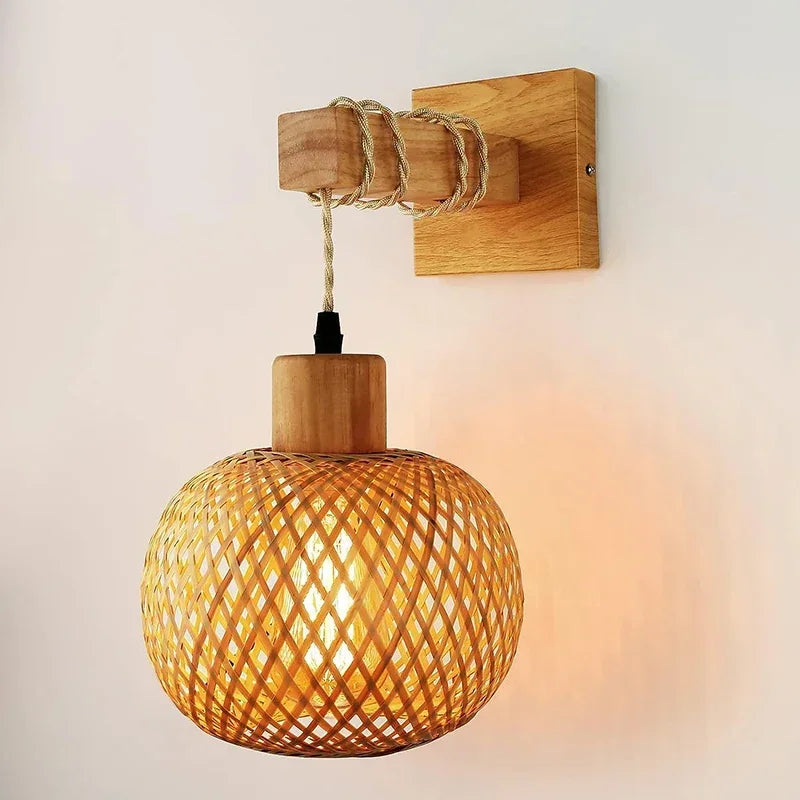 BAMBULUX Bamboe Wandlamp - wandlamp
