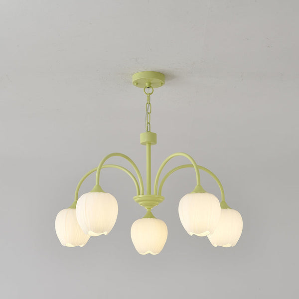 Tulp Matcha Kroonluchter - hanglampen - detail